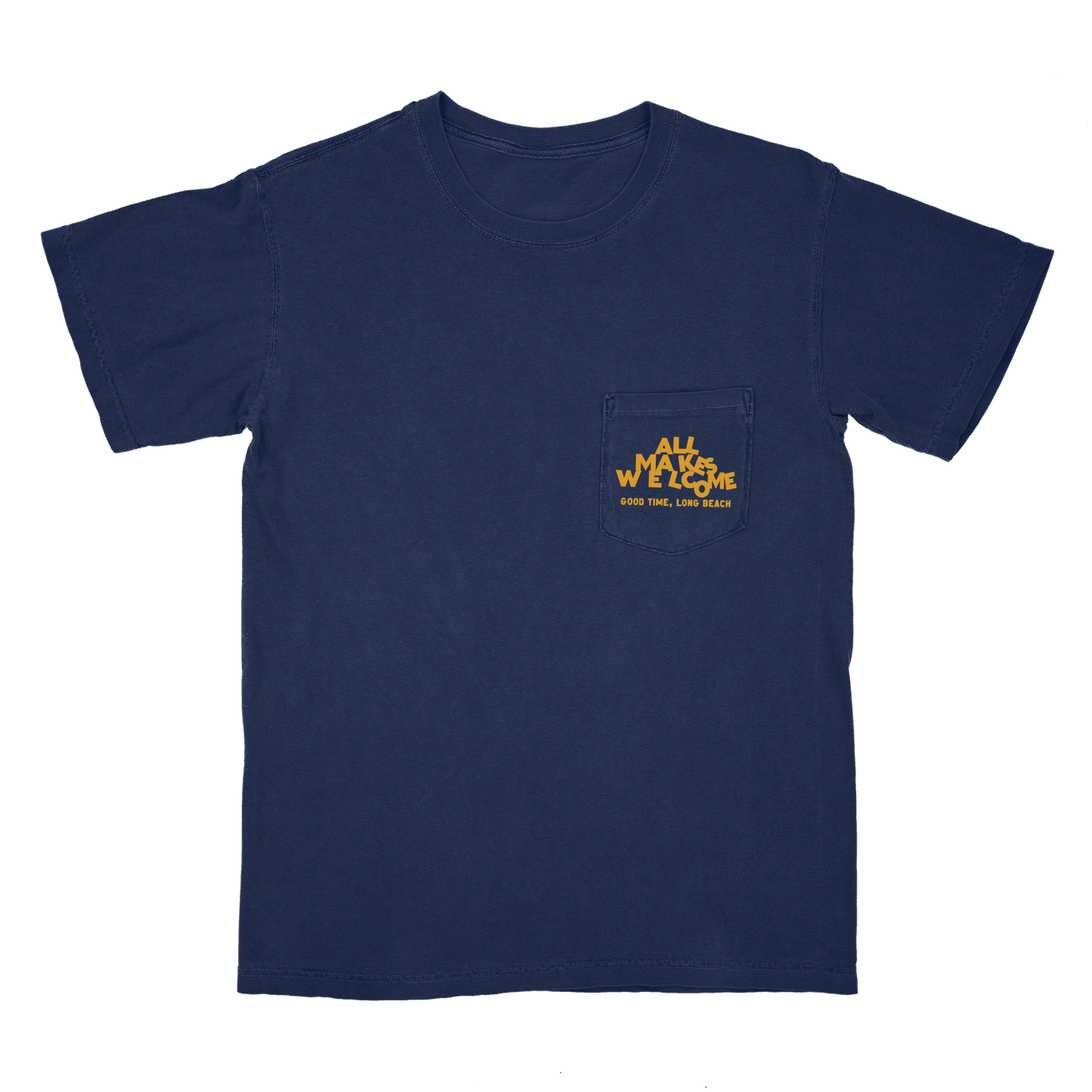 Jumbled Pocket Tee - Navy