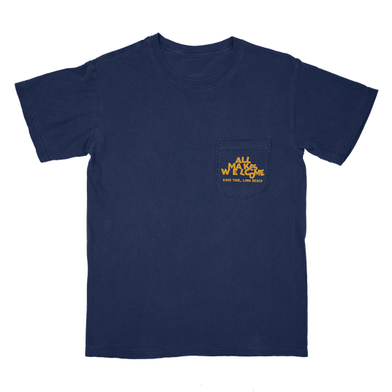 Jumbled Pocket Tee - Navy